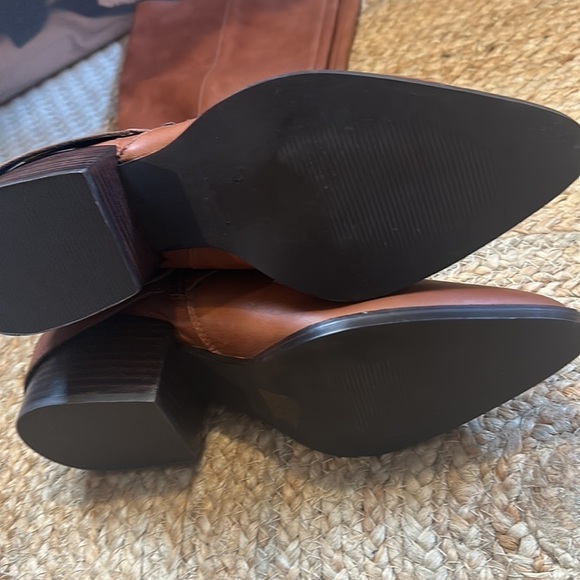 Design Lab Lord & Taylor Adelienne Western Style Pointed Toe Knee high Boot - Picture 7 of 8